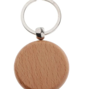 Porte-clés en bois rond - 10 pieces
