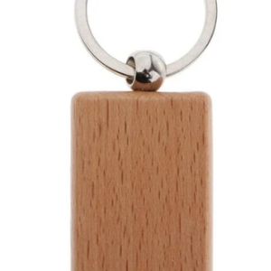 Porte-clés en bois rectangulaire - 10 pieces
