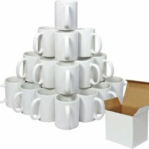 PixMax - 36 Tasses Blanches
