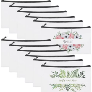 Sacs à cosmétiques blancs de sublimation